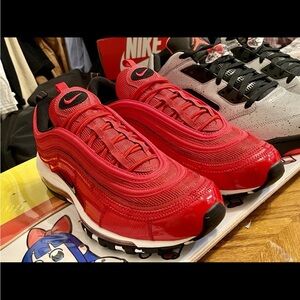 Nike Men's Cristiano Ronaldo Red Air Max 97 Sneakers